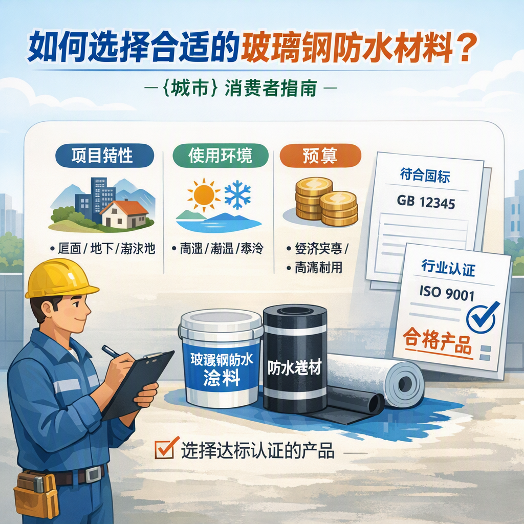 如何判定玻璃钢防水材料的合格标准? 连云港 消费者指南