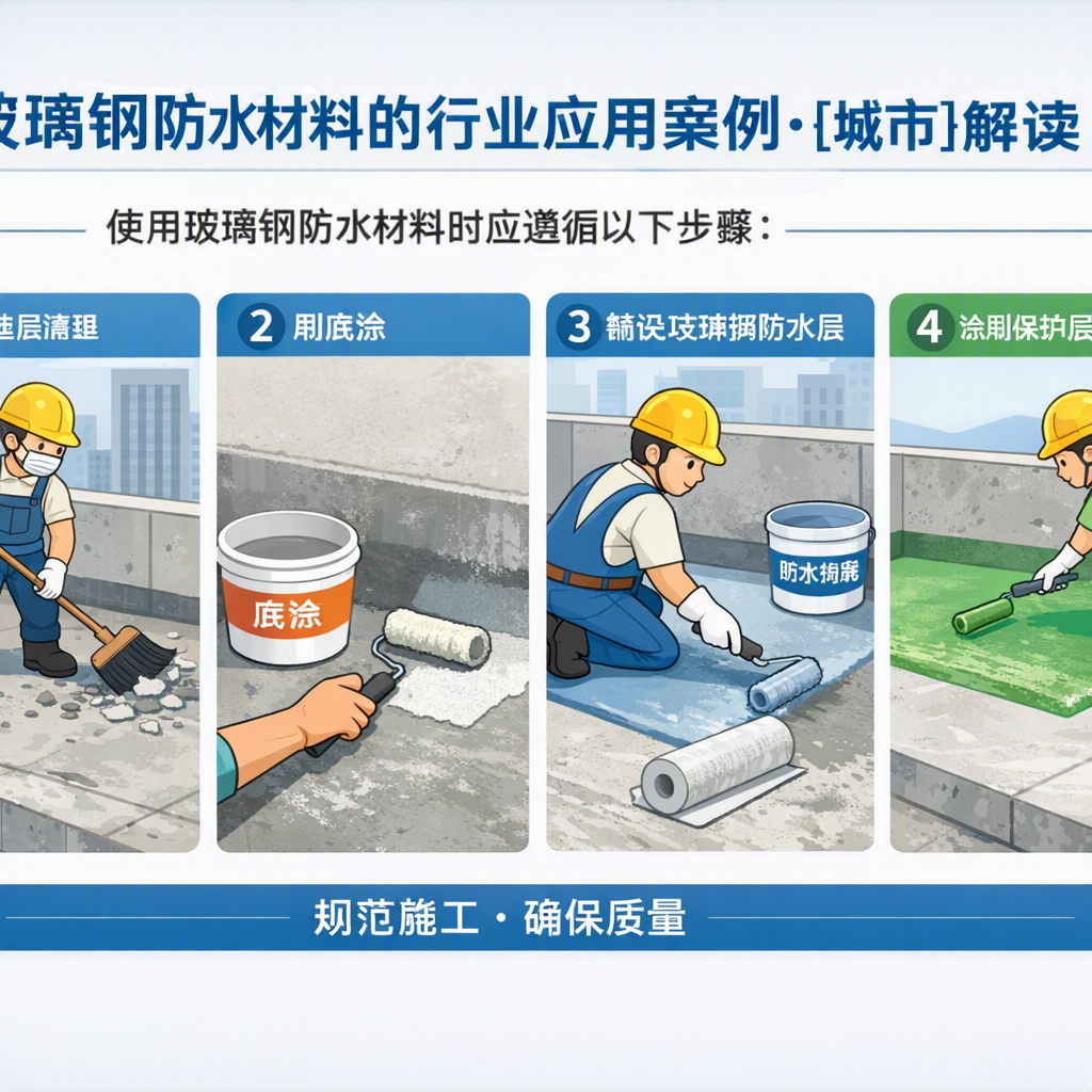 玻璃钢防水材料的行业应用案例，连云港解读