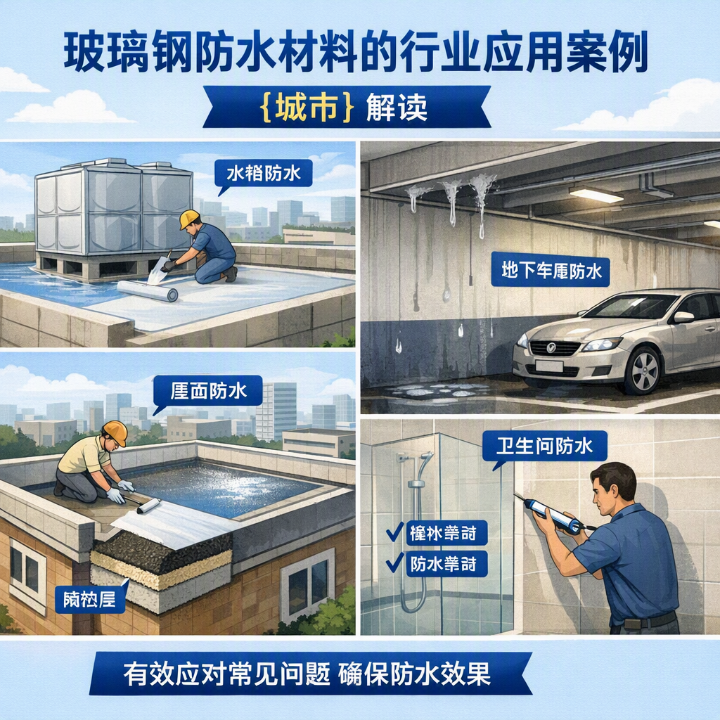 玻璃钢防水材料的行业应用案例，连云港解读